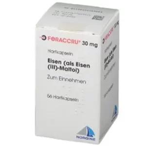 Feraccru (Ferric Maltol) for Capsules Price Lucknow, Agra, Varanasi, Patna, Nepal Indore India