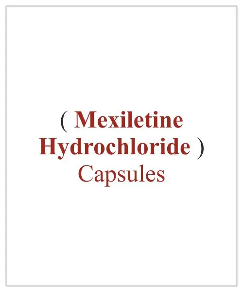 Mexiletine Hydrochloride Capsules Available Price In Lucknow Banaras Nepal