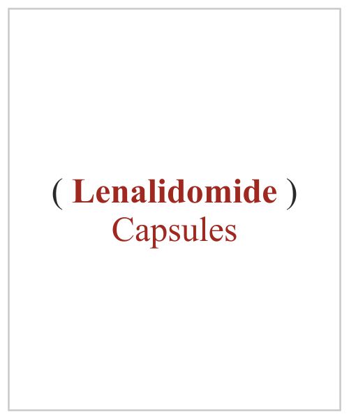 Lenalidomide Capsules Available Price In Lucknow Banaras Nepal