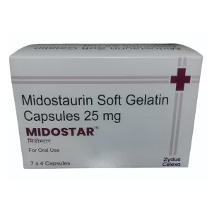 Midostar (MIDOSTAURIN) Soft Gelatin Capsules 25 Mg